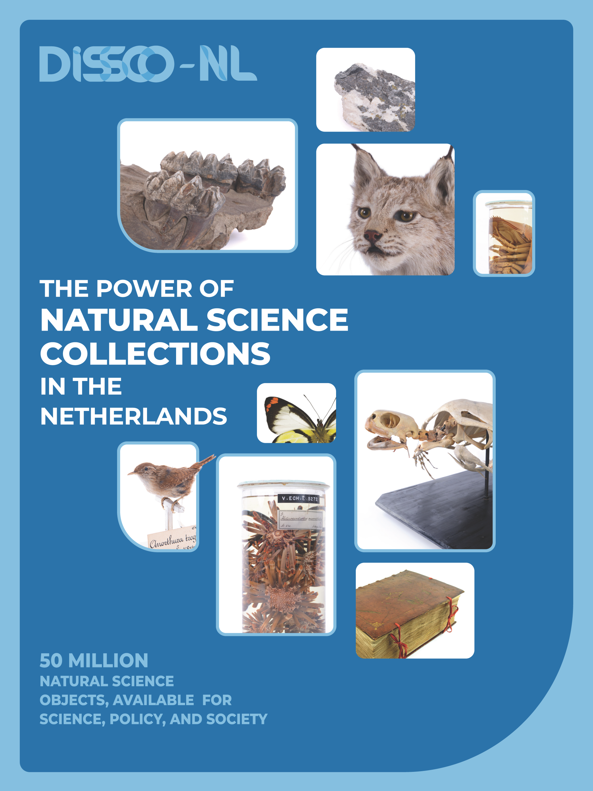 The cover of The Power of Natural Science Collections in the Netherlands